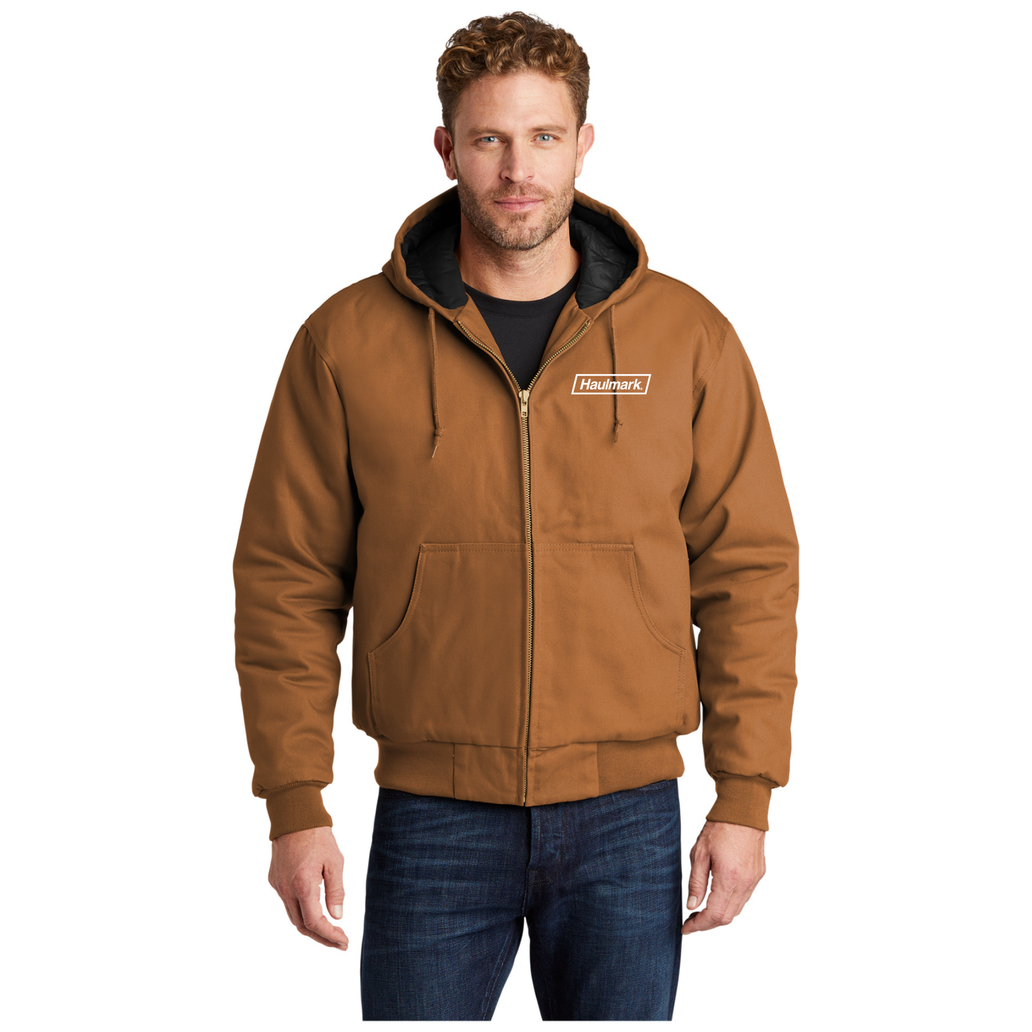 CornerStone® - Duck Cloth Hooded Work Jacket - J763H HM/EMB