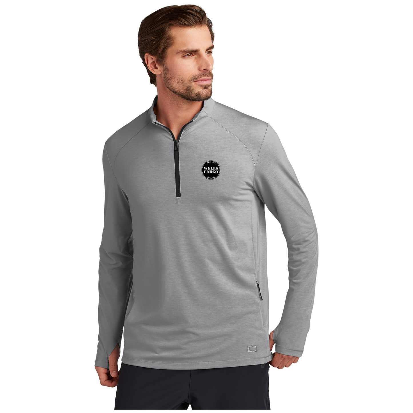 OGIO® Motion 1/4-Zip - OG153 WC/EMB