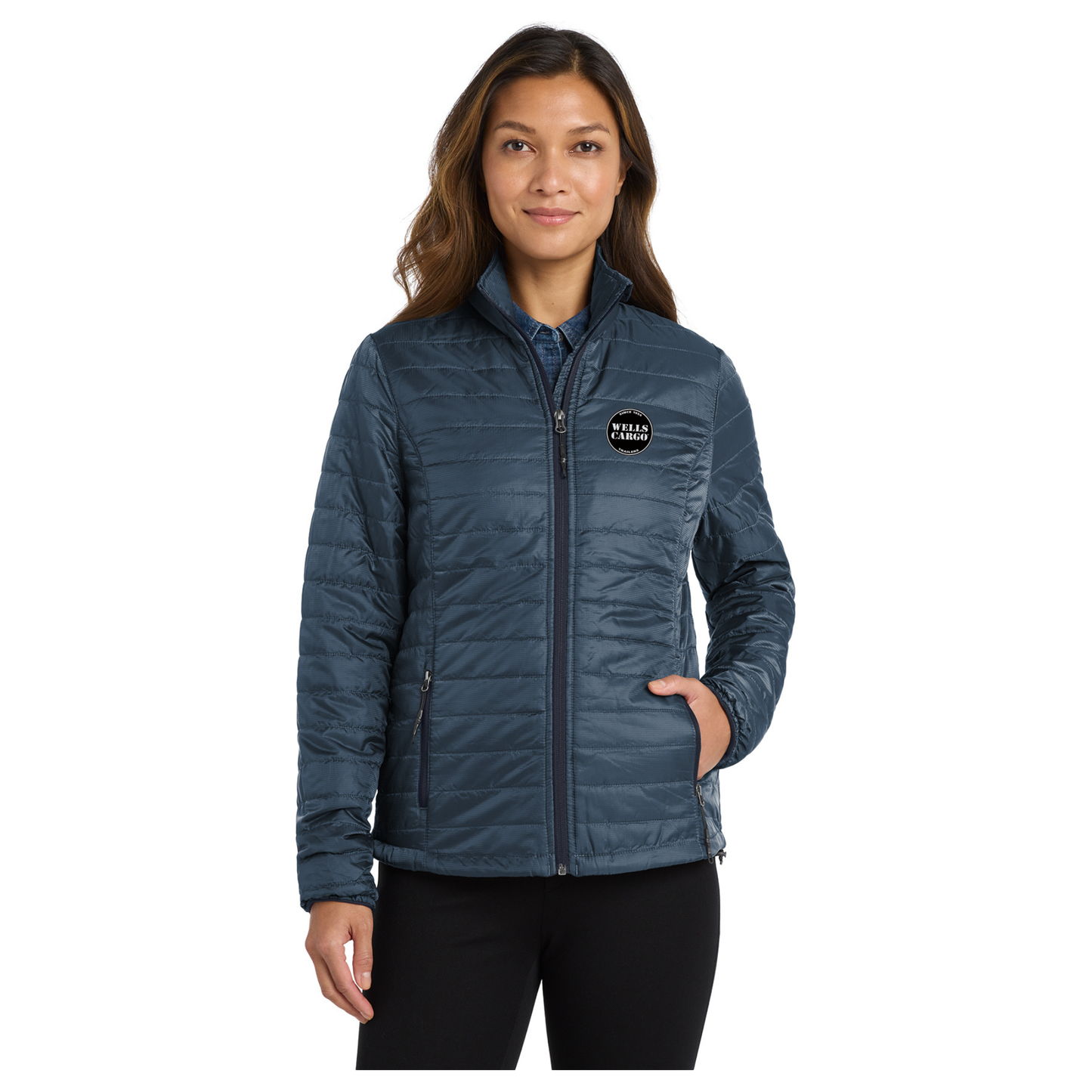 Port Authority® Women's Packable Puffy Jacket - L850 WC/EMB