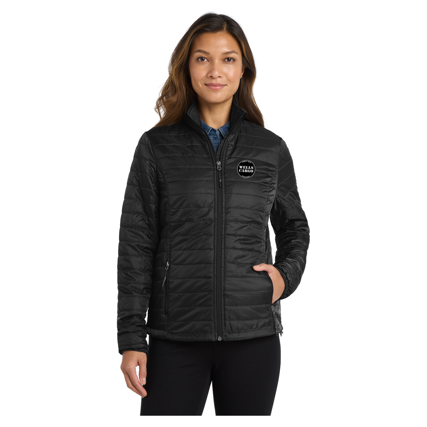 Port Authority® Women's Packable Puffy Jacket - L850 WC/EMB